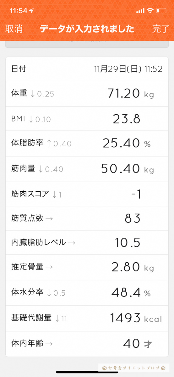 【12日目】七号食ダイエット